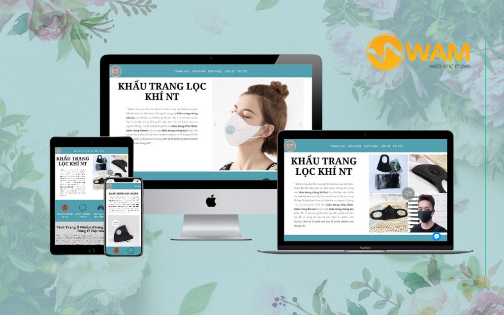 du án website khẩu trang