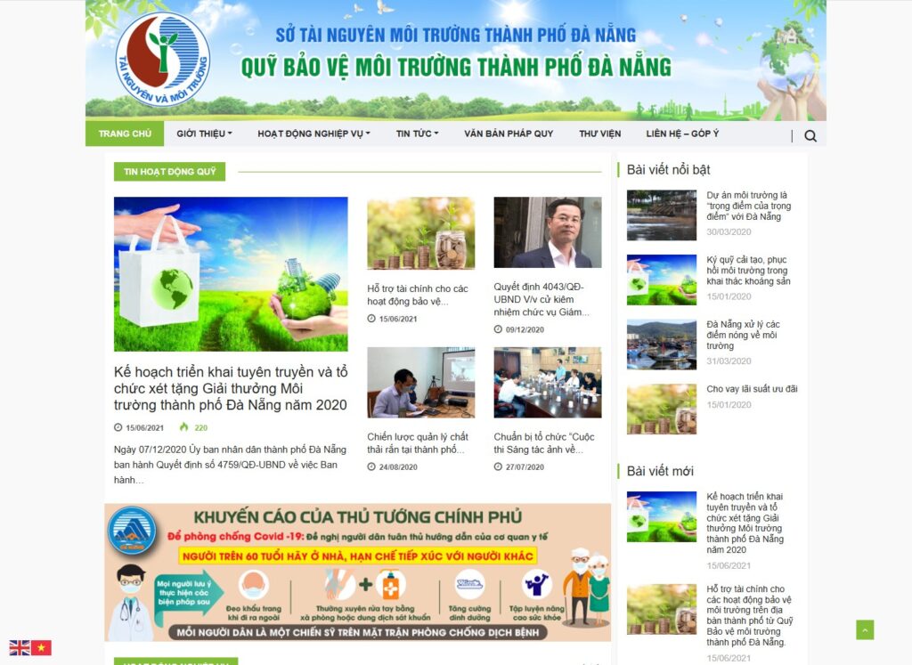 Hình ảnh dự án Quỹ Bảo vệ môi trường TP. Đà Nẵng